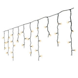 Kaemingk LED-Eiszapfenlichter mit 8 Funktionen, Funkeleffekt für den Außenbereich, L. 1100 cm