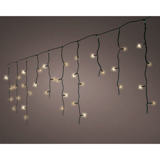 Kaemingk LED-Eiszapfenlichter mit 8 Funktionen, Funkeleffekt für den Außenbereich, L. 1100 cm