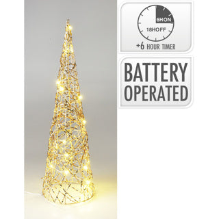 Kegelbaum 12x40cm 20led warmweiß | 12 Stück