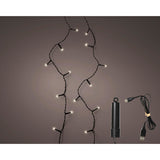 Kaemingk LED-Duracharge-Basisleuchten mit 8 Funktionen, Funkeleffekt für den Außenbereich, 742,5 cm | 2 Stk