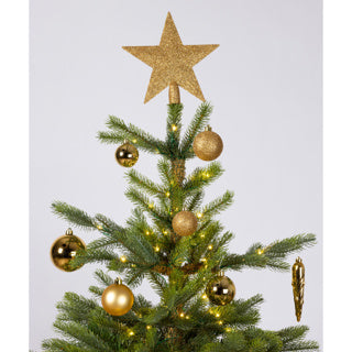 Kaemingk decoris Weihnachtskugeln Mattglas Glitzer 33 Stück Gold