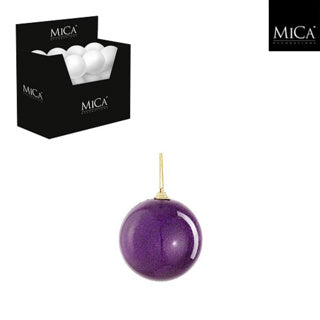 Kugel unzerbrechlich lila 24 Stück Display - D8cm