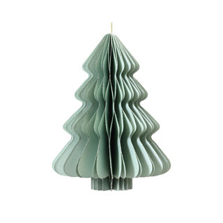 Decoris Weihnachtsanhänger Weihnachtsbaum Papier grün 15cm