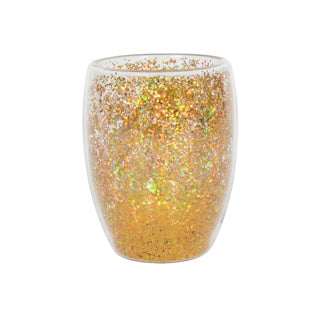 Kein Feuer Glaskonfetti doppelwandig gold ø9,2x11,5cm 350ml