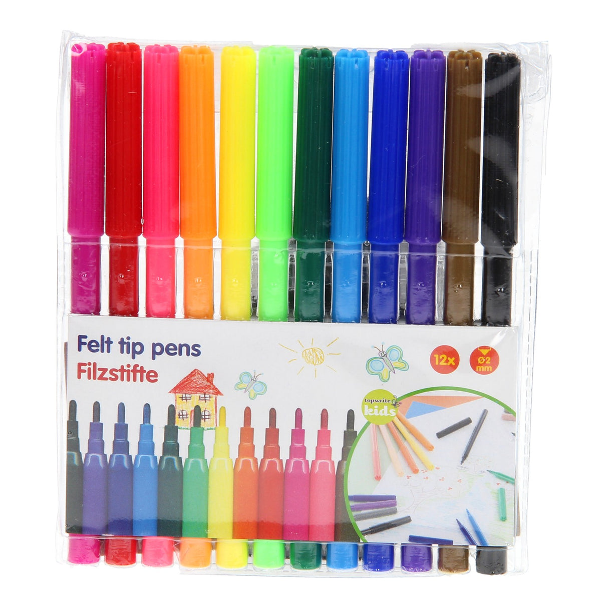 Topwrite Filzstifte, 12 Stk.
