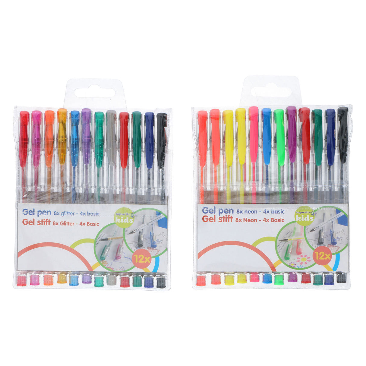 Gel pens, 12st.