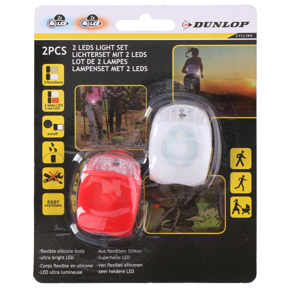 Bicycle light set LED, 2st.