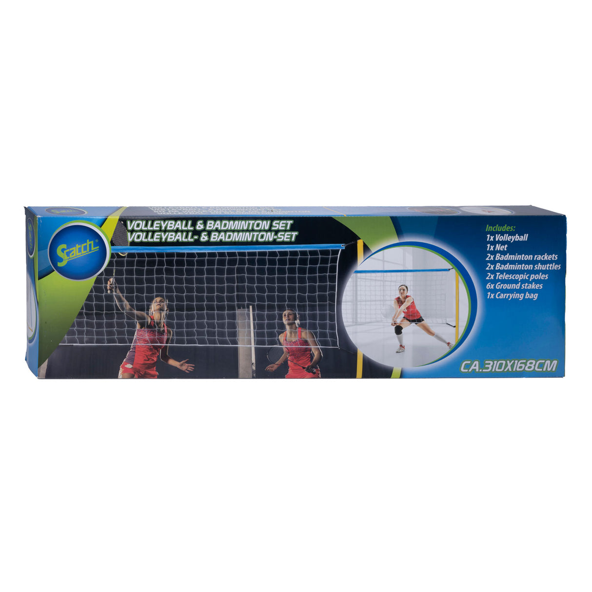 volleybal en badminton set