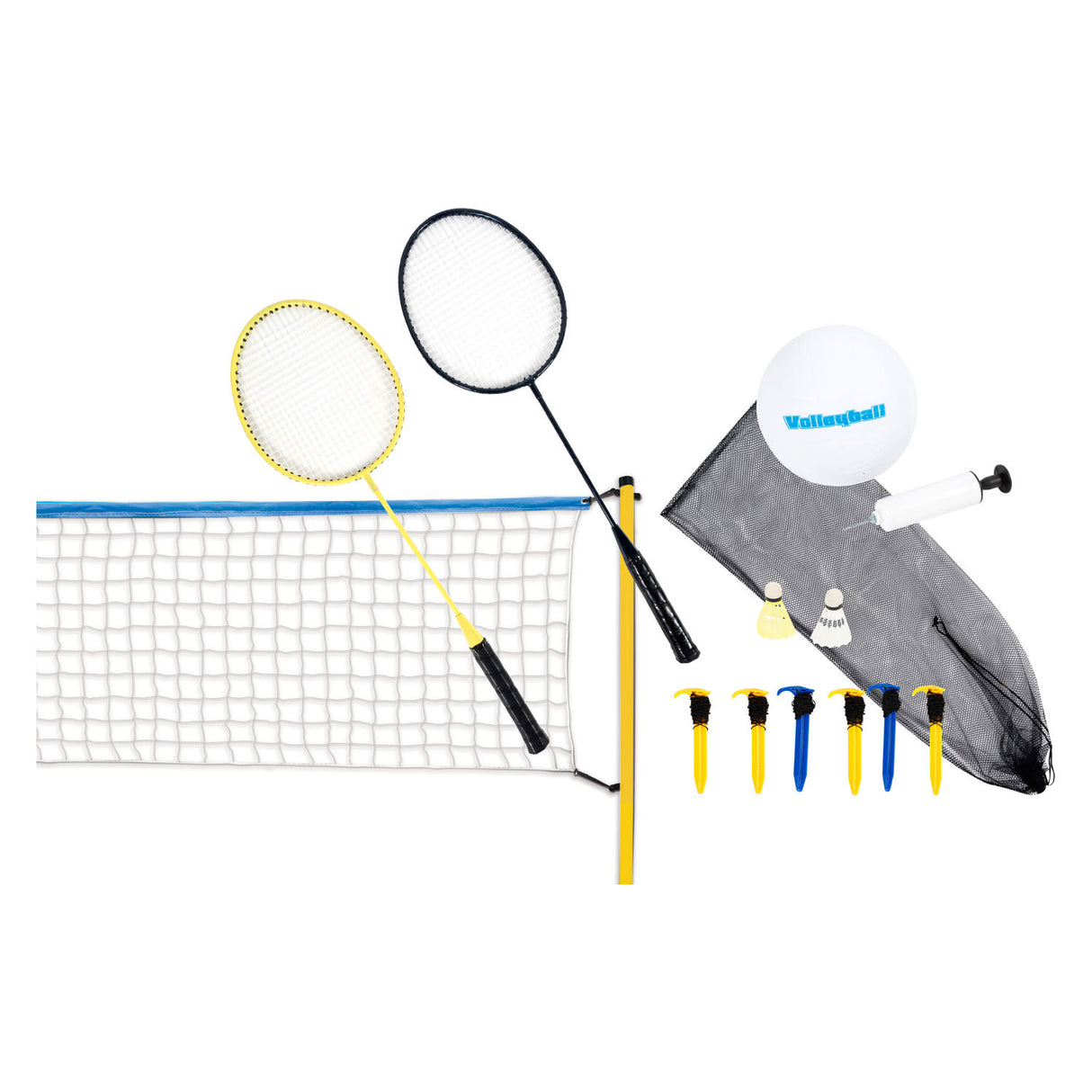 Volleyball and badminton set