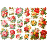 Creativ Company Vintage-Bilder, Rosen, Blatt 16,5x23,5 cm, 2 Blatt 1 Karton