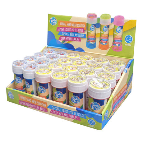 Eddy Toys Seifenblasenspielzeug 50 ml, 24-teiliges Set für Kinderparty.