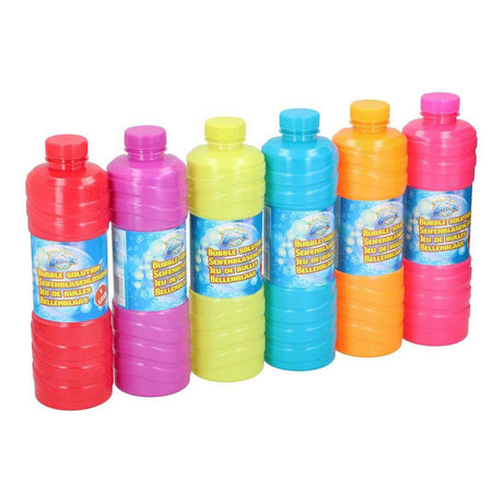 Eddy Toys Seifenblasenbläser 1 l mit Stab – Seifenblasenbläser mit Flüssigkeit – Seifenblasen draußen machen – inklusive Seifenblasenstab – 1 zufällige Farbe