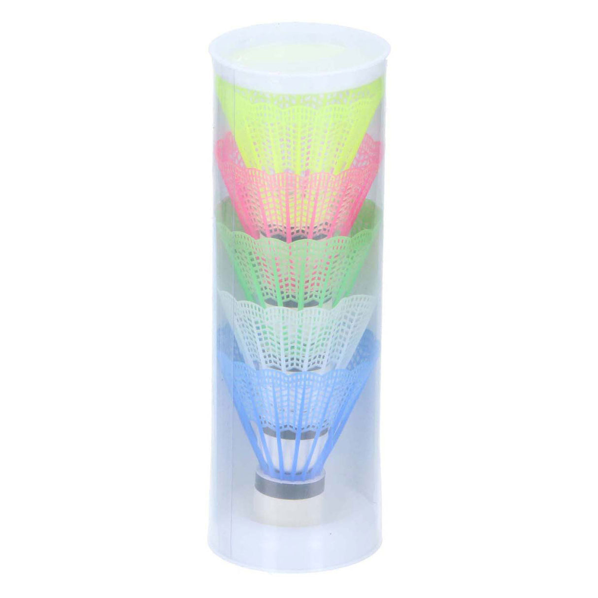 Eddy Toys Badminton-Shuttles – 5 Stück – Badminton-Federbälle aus Kunststoff – farbige Badminton-Shuttles – Badmintonbälle für Training und Freizeitspiel