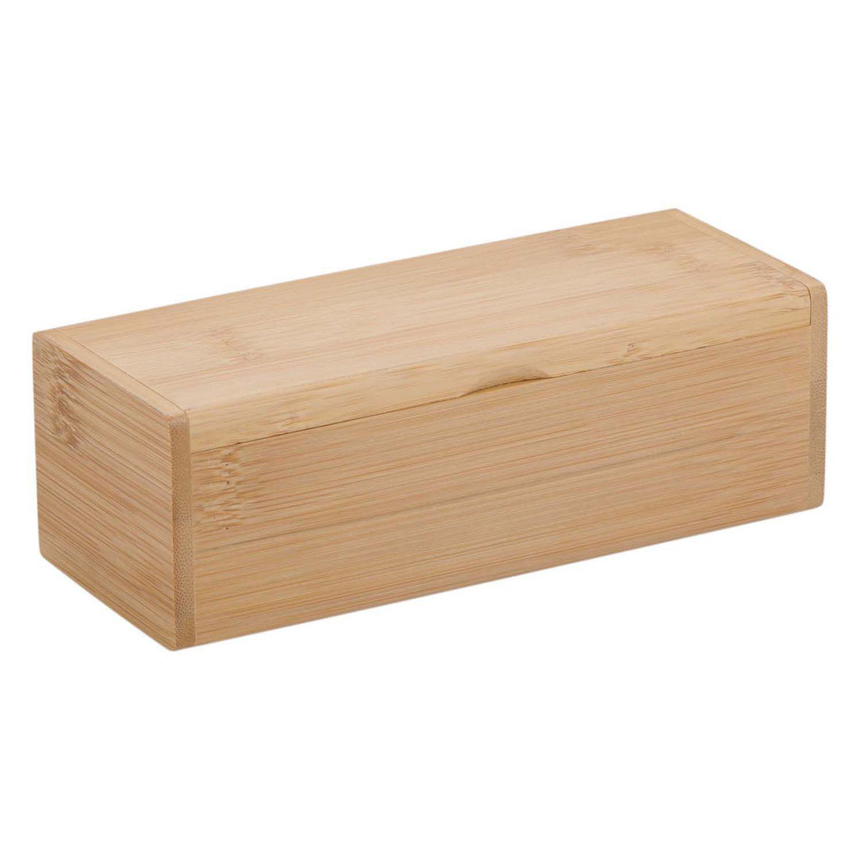 Houten opbergdoos met deksel, 16,5x6,5cm