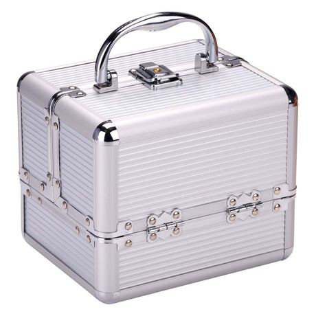 Make-up-Koffer aus Metall - Beauty Case - 18x15cm