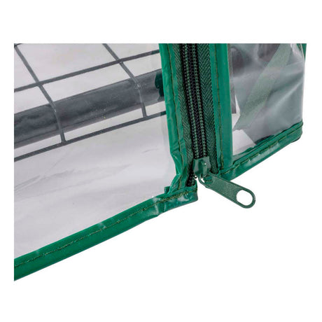 Kinzo kweekkas - broeikas tuinkas 69x49x125 cm - kweekbak met 3 verdiepingen - transparant broeikast design met ritssluiting - broeikas kweekkas voor groenten kweken - groen