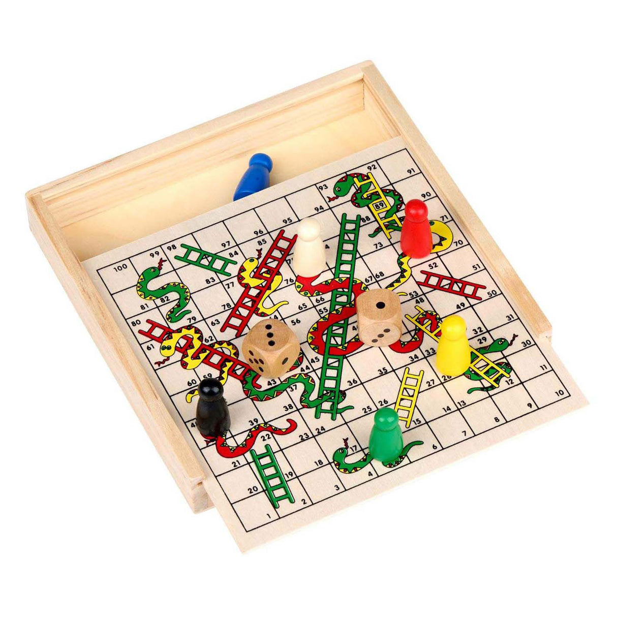 Eddy Toys Schlangen- und Leiternspiel aus Holz