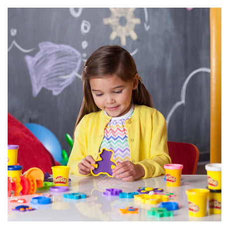 Hasbro Play-Doh-Werkzeugset mit +30 Teilen und 10 Tontöpfen