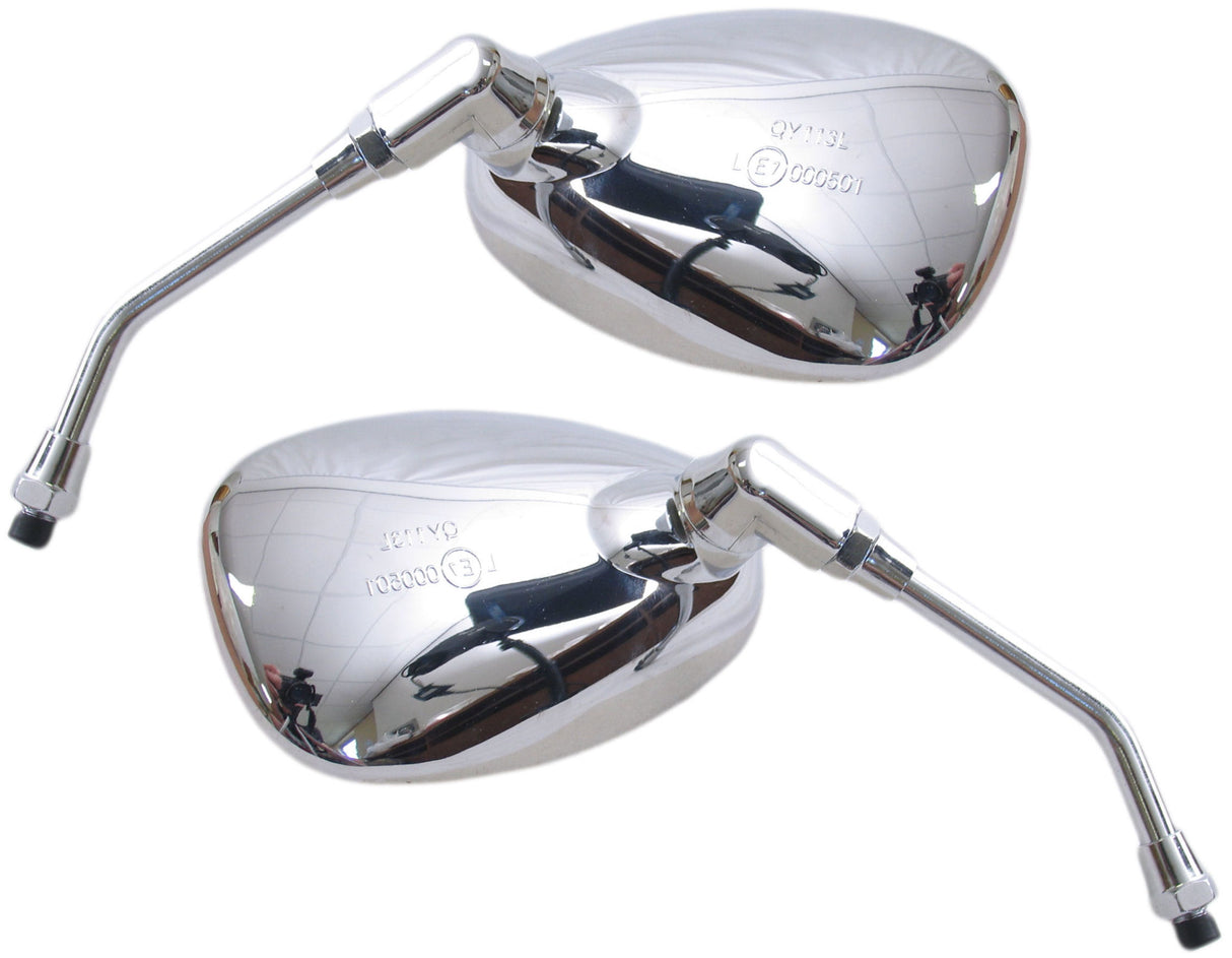 Edge Mirror Set Scooter Grand Retro Chrome