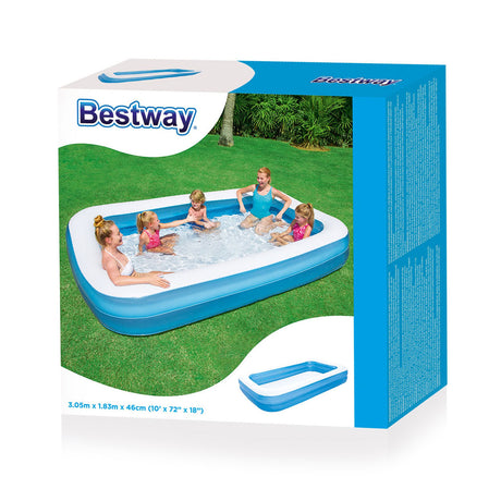 Bestway Family Pool Rechteck, 305x183x46cm