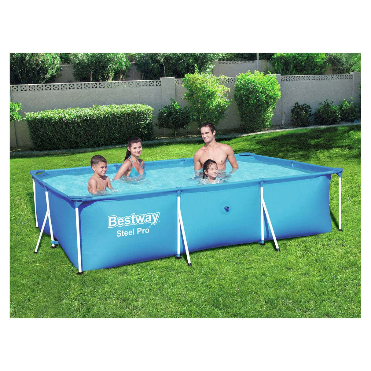 Bestway Schwimmbad Steel Pro Rechteck, 300 cm