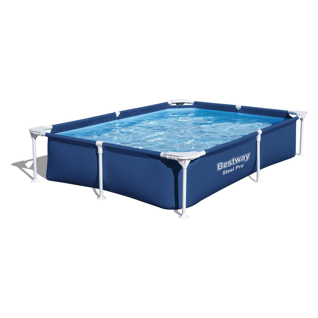 Bestway Schwimmbad Steel Pro Rechteck, 221 cm
