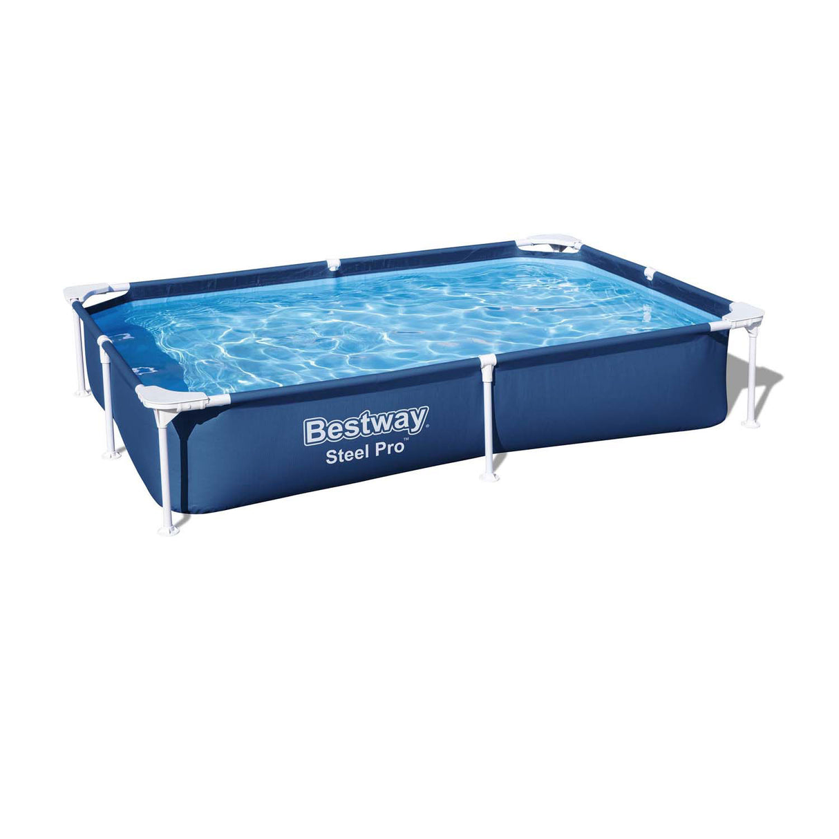 Bestway Schwimmbad Steel Pro Rechteck, 221 cm