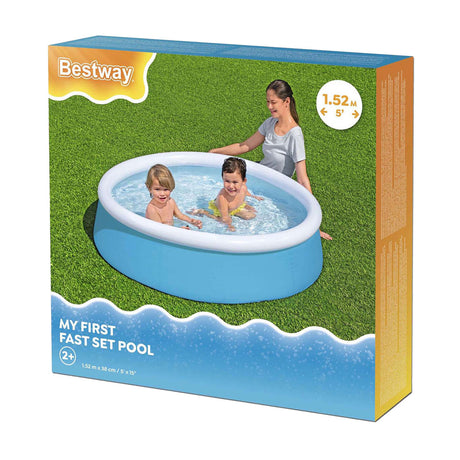 Bestway mein erstes schnelles, rundes Schwimmbecken, 152 cm