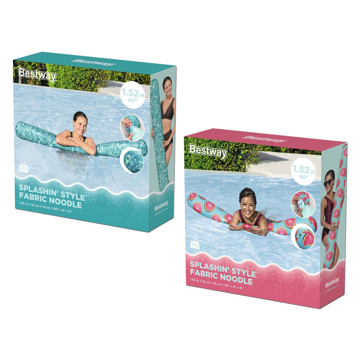 Bestway Schwimmschlauch im Splashin-Stil mit Abdeckung