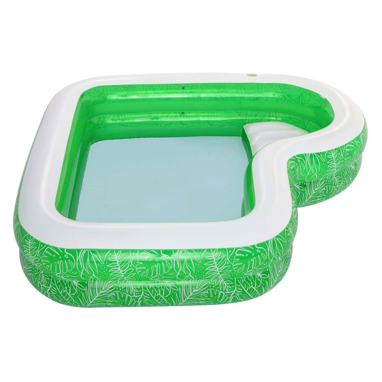 Bestway Familienpool rechteckiges tropisches Paradies mit Sitz, 231 cm