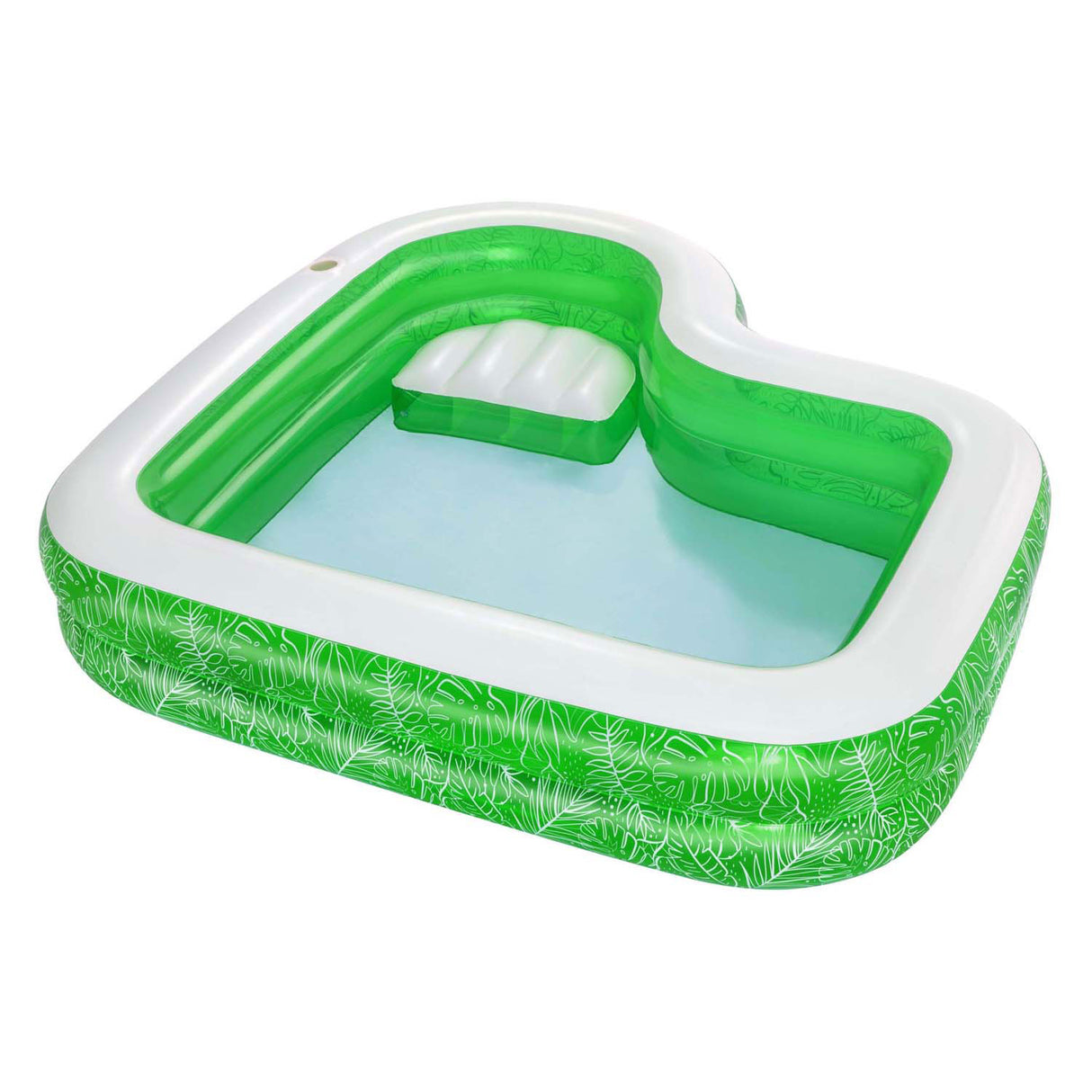 Bestway Familienpool rechteckiges tropisches Paradies mit Sitz, 231 cm