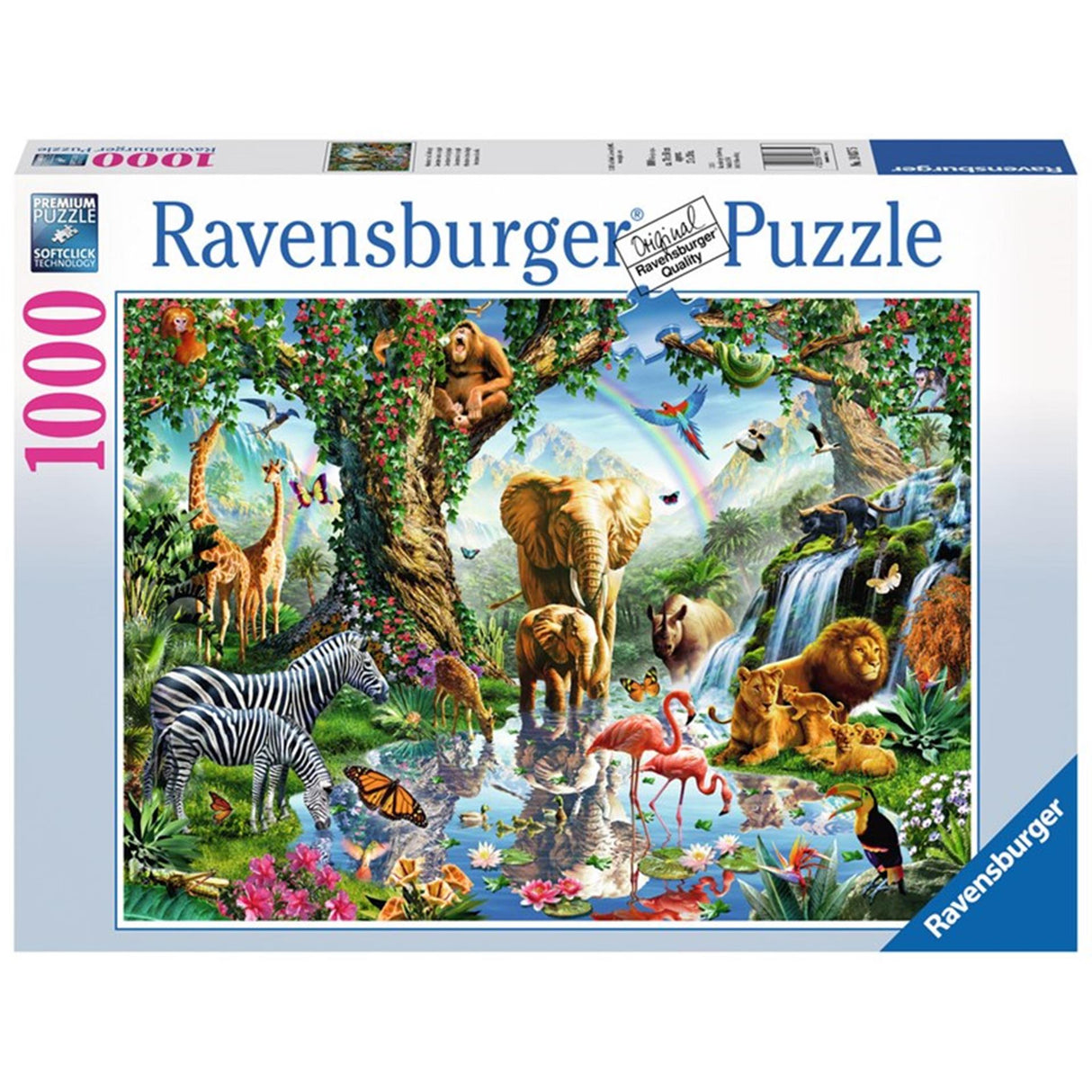 Abenteuer im Dschungel-Puzzle, 1000 Teile.