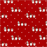 Creativ Company Geschenkpapier, skandinavischer Weihnachtszwerg, B: 50 cm, 80 gr, rot, 5 m 1 Rolle