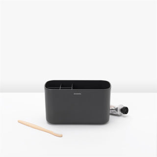 Brabantia erneuern Zahnbürstenhalter – 11 x 19,6 x 9,9 cm – dunkelgrau