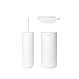 Brabantia Mindset Toilettenzubehör, 3er-Set Mineral Fresh White