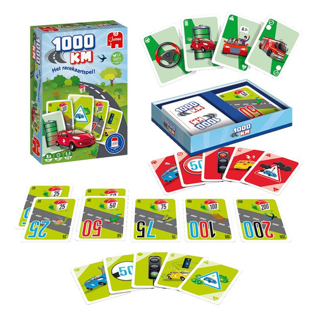 Jumbo-1000-km-Kartenspiel
