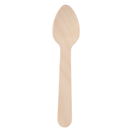 Einweg -Teelöffel Holz 11 cm, 50..