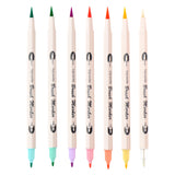 Filt -Tip Pens Brushpennen Double -sidosid, 7: e.