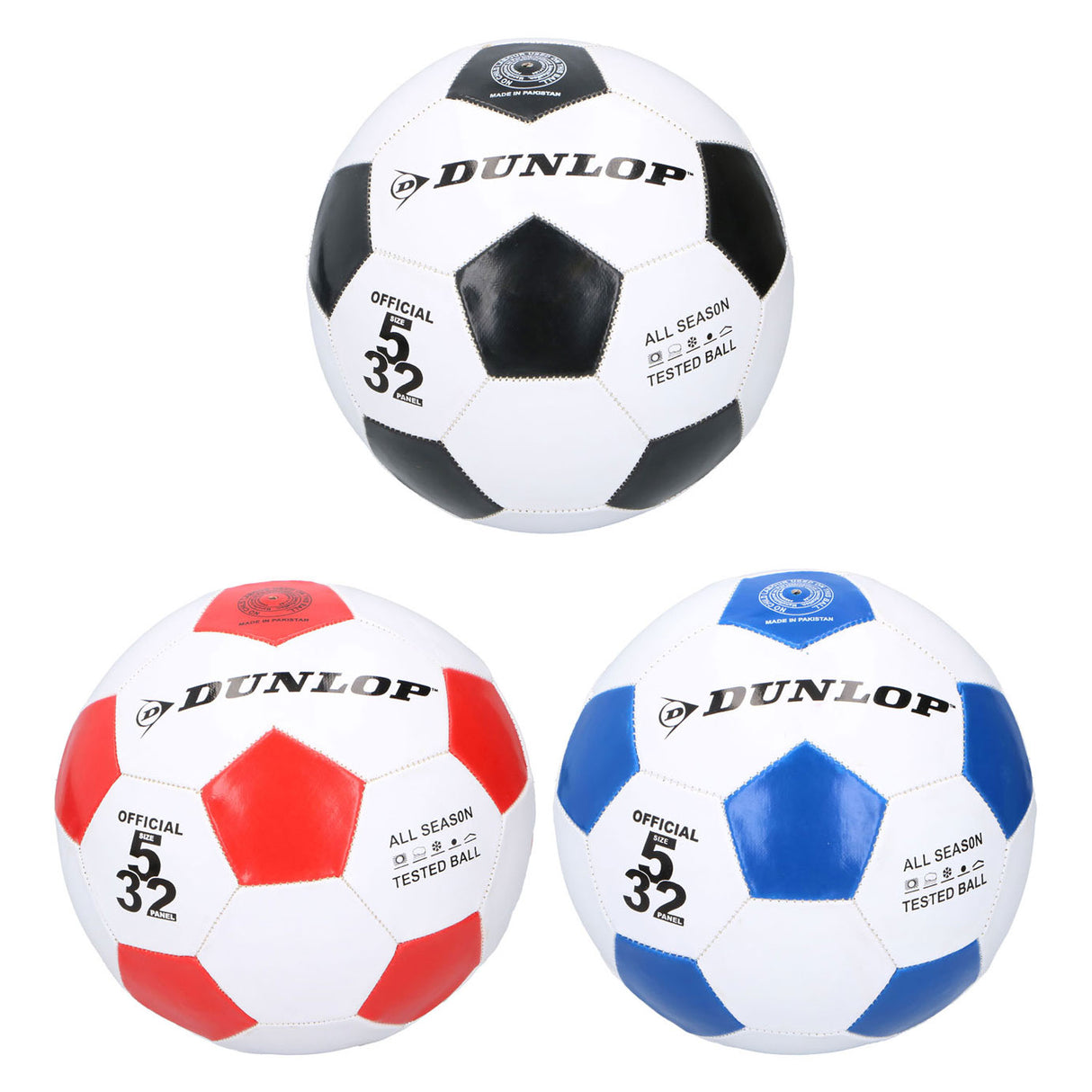 Dunlop Fußballleder weiß