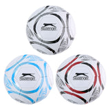 Markenloser Sans Marque Slazenger Fußball Größe 5 – Fußball Größe 5 für Training und Spiele – Fußball für Outdoor und Sportplätze – verschiedene Farben Schwarz, Blau oder Rot – Standard-Fußballgröße