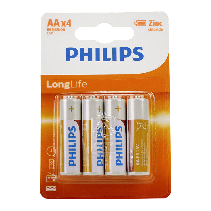 Philips Batterie R6 aa lange Lebensdauer