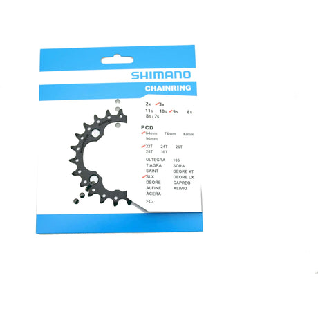 Shimano Kettenblatt SLX FC-M660 Kettenblatt-Unterlegscheibe. slx 22t.4-arm,64mm m660