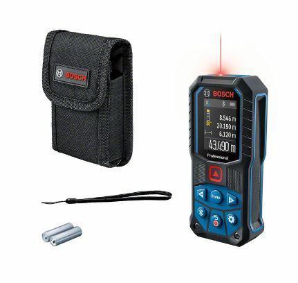 Bosch Blue Bosch Professional GLM 50-27 C Laser-Entfernungsmesser – 50 Meter – inkl. Aufbewahrungstasche – 2x Batterien – Handschlaufe