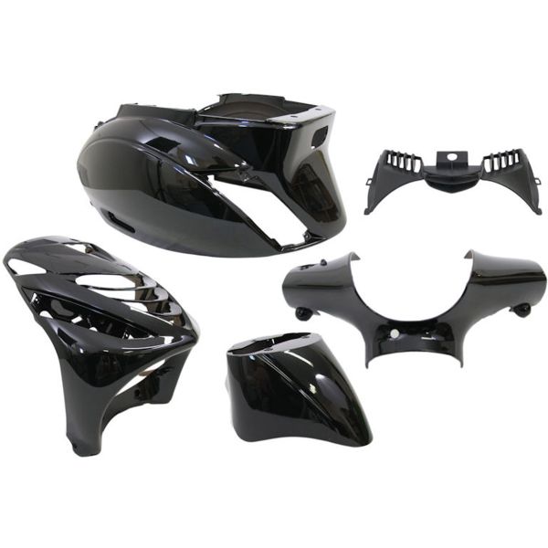 Edge Storge 5-Stück für Piaggio Zip-SP vom Jahr 2000-Schwarz-Metallic