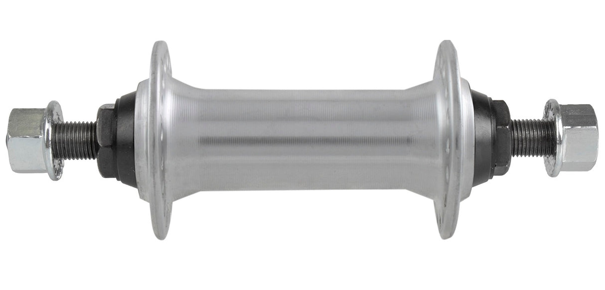 Eco Vorderradnabe Aluminium 36 Löcher 100mm Vollachse Silber