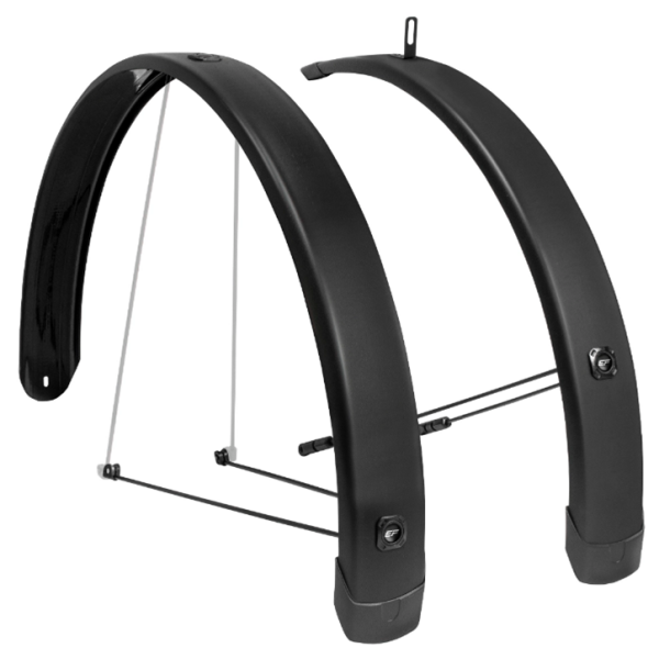Eurofender Schutzblechset Tempo Square 28 Zoll 65mm - Schwarz