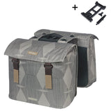 Basil Doppelte Fahrradtasche Elegance Mik 40 – 49 Liter – Chateau Taupe