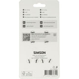 Simson verlichtingsset bullet batterij - zwart