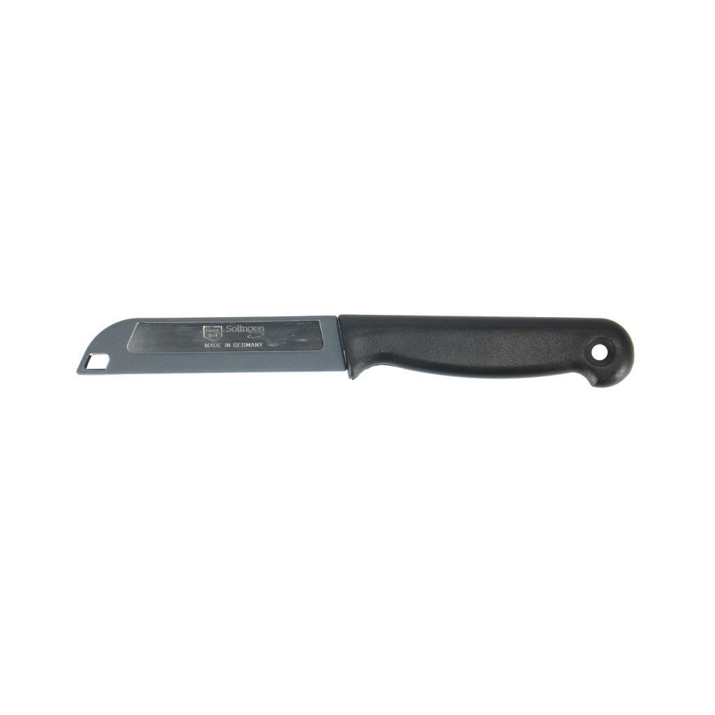 Solinger Schälmesser Edelstahl schwarz