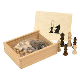 Einfache Schachfiguren in Box 77 mm